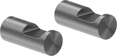 Mexen Loop Rankšluosčių kabliukas (2 vnt.), šlifuotas gun grey - 70A71012-66