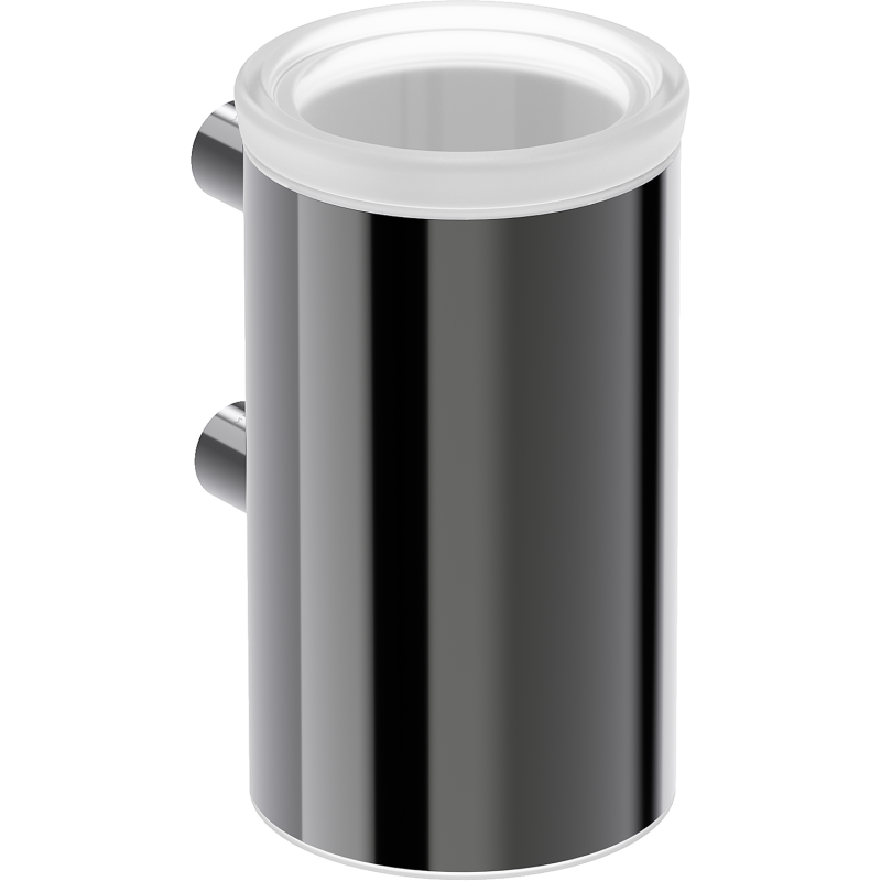 Mexen Loop puodelis šepetukams, juodas chromas - 70A71051-73