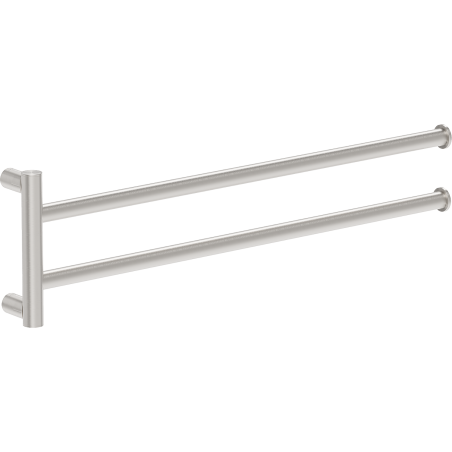 Mexen Loop dviguba sukama rankšluosčių kabykla, šlifuotas nikelis - 70A71049-97