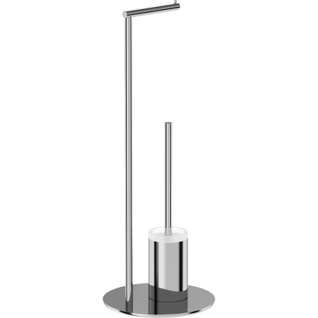 Mexen Loop stovimas tualeto šepetys su laikikliu popieriui, chromas - 70A71095-00