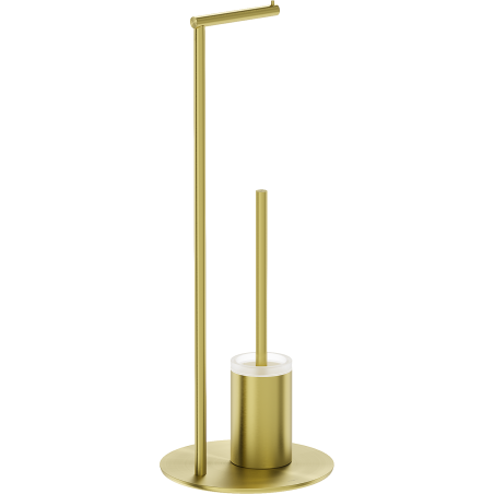 Mexen Loop pastatoma tualeto šepetėlis su popieriaus laikikliu, auksinis šlifuotas - 70A71095-55