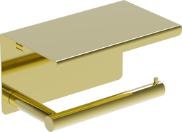 Mexen Loop tualetinio popieriaus laikiklis su lentynėle, auksinis - 70A71022-50