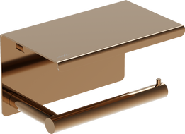 Mexen Loop tualetinio popieriaus laikiklis su lentyna, rožinis auksas - 70A71022-60