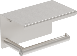 Mexen Loop tualetinio popieriaus laikiklis su lentyna, šlifuotas nikelis - 70A71022-97