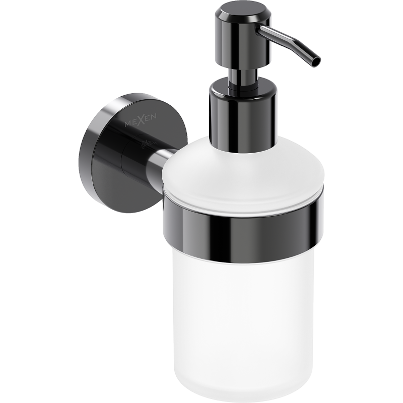 Mexen Ovio muilo dozatorius, juodas chromas - 70A19558-73