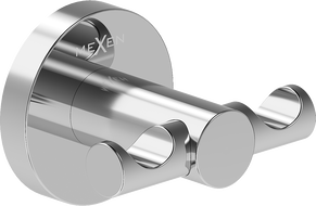 Mexen Ovio dvigubas rankšluosčių kabliukas, chromas - 70A19512-00