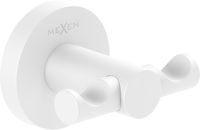 Mexen Ovio dvigubas rankšluosčių kabliukas, baltas - 70A19512-20