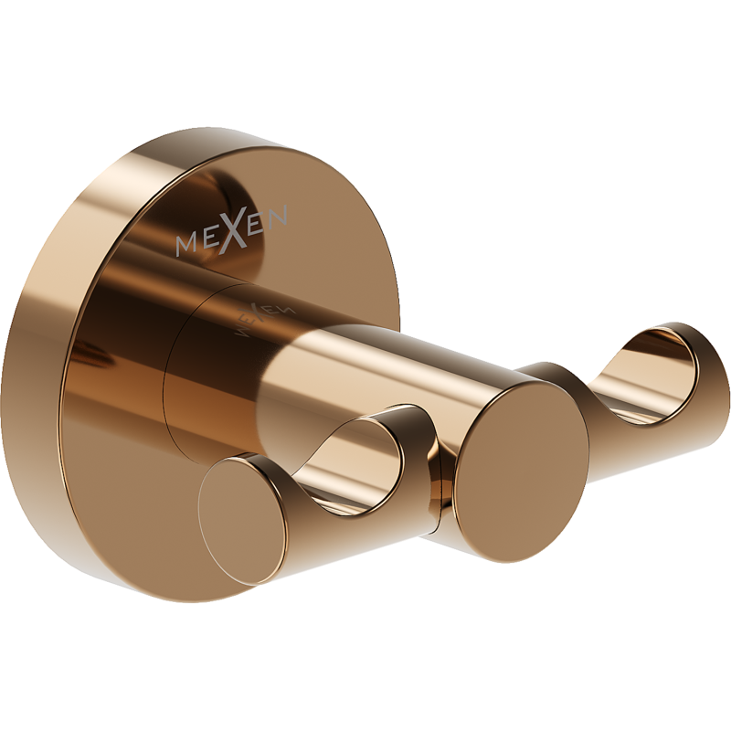 Mexen Ovio dvigubas rankšluosčių kabliukas, rožinis auksas - 70A19512-60