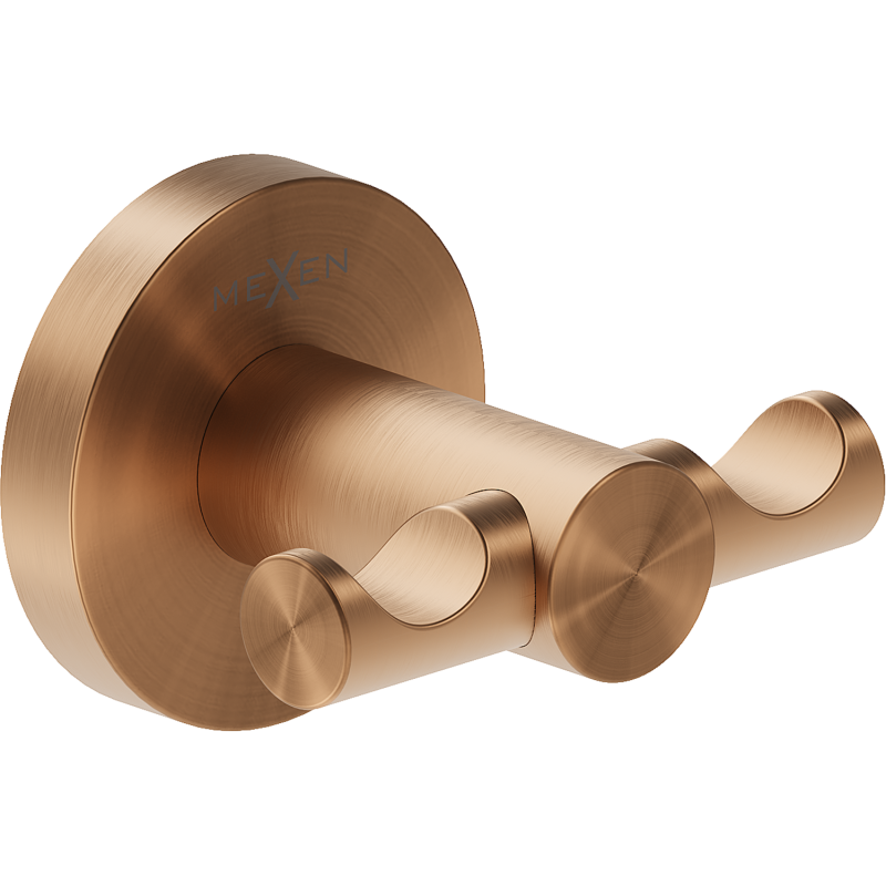 Mexen Ovio dvigubas rankšluosčių kabliukas, šlifuotas varis - 70A19512-65
