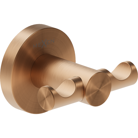 Mexen Ovio dvigubas rankšluosčių kabliukas, šlifuotas varis - 70A19512-65