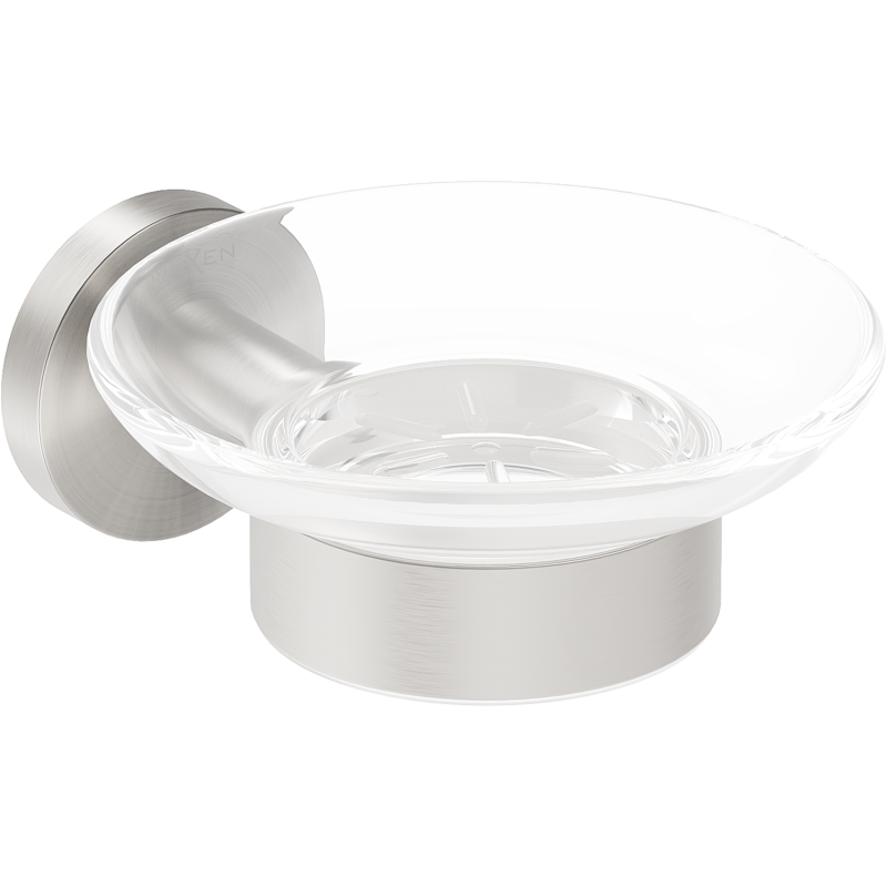 Mexen Ovio muilo dėklas, šepečiu nikeliuotas - 70A19555-97