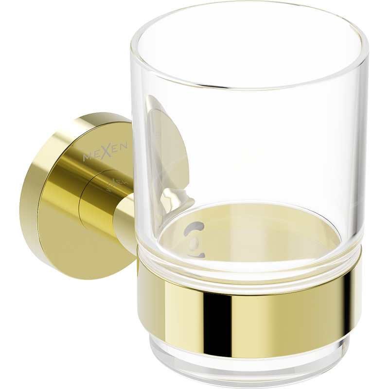 Mexen Ovio puodelis dantų šepetėliams, auksinis - 70A19551-50