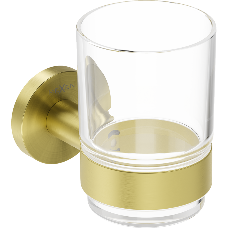 Mexen Ovio dantų šepetėlio laikiklis, auksinis šlifuotas - 70A19551-55