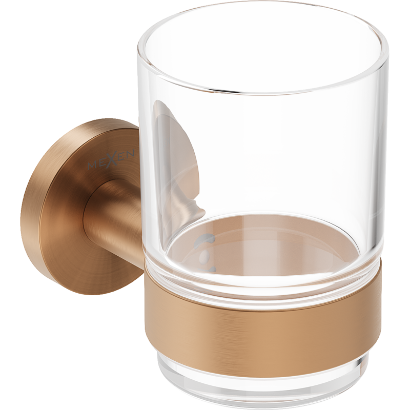 Mexen Ovio puodelis dantų šepetėliams, šlifuotas varis - 70A19551-65