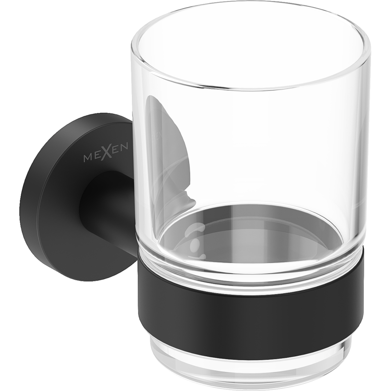 Mexen Ovio dantų šepetėlių laikiklis, juodas - 70A19551-70