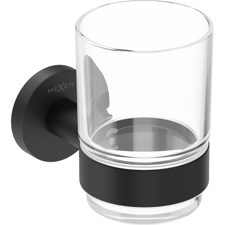 Mexen Ovio dantų šepetėlių laikiklis, juodas - 70A19551-70