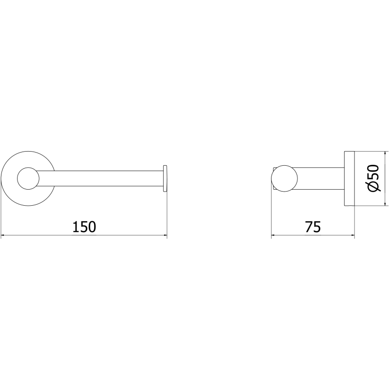 Mexen Ovio tualetinio popieriaus laikiklis, šlifuotas nikelis - 70A19525-97