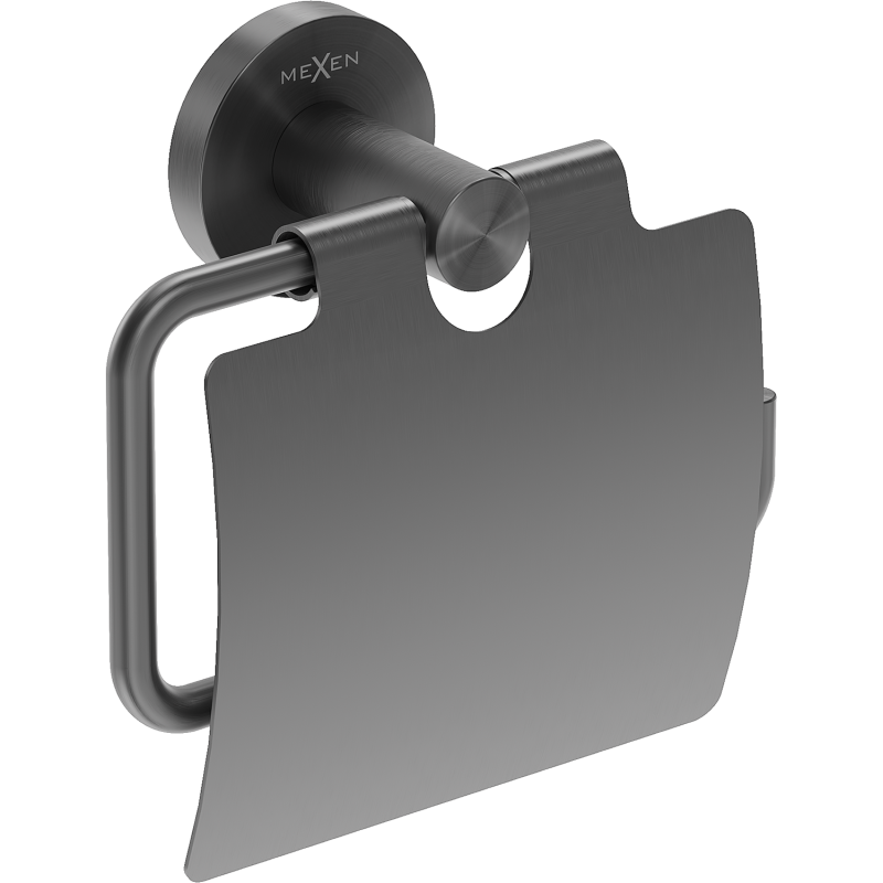 Mexen Ovio tualetinio popieriaus laikiklis, šlifuota tamsi pilka spalva - 70A19521-66