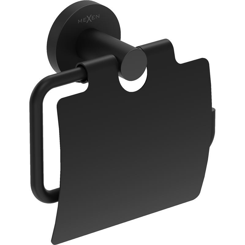 Mexen Ovio tualetinio popieriaus laikiklis, juodas - 70A19521-70