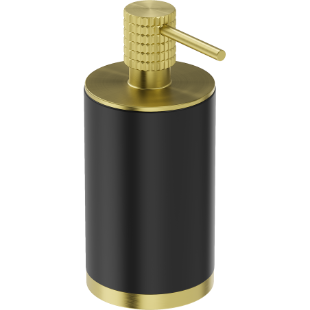 Mexen Triv stovimas muilo dozatorius, juodas/šlifuotas auksas - 70A33059-55B