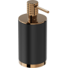 Mexen Triv stovimas muilo dozatorius, juodas/rožinis auksas - 70A33059-60B