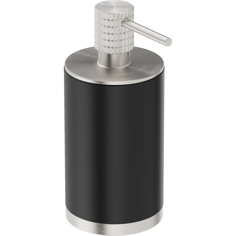 Mexen Triv stovimas muilo dozatorius, juodas/šlifuotas nikelis - 70A33059-97B