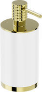 Mexen Triv stovinė muilo dozatorius, baltas/auksinis - 70A33059-50W