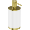 Mexen Triv stovimas muilo dozatorius, baltas/šlifuotas auksas - 70A33059-55W