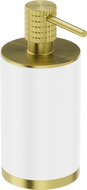 Mexen Triv stovimas muilo dozatorius, baltas/šlifuotas auksas - 70A33059-55W