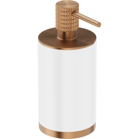 Mexen Triv mūklo muilo dozatorius, baltas/šlifuotas varis - 70A33059-65W