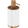 Mexen Triv mūklo muilo dozatorius, baltas/šlifuotas varis - 70A33059-65W