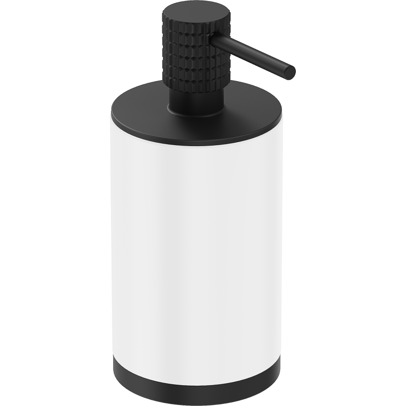 Mexen Triv stovimas muilo dozatorius, baltas/juodas - 70A33059-70W