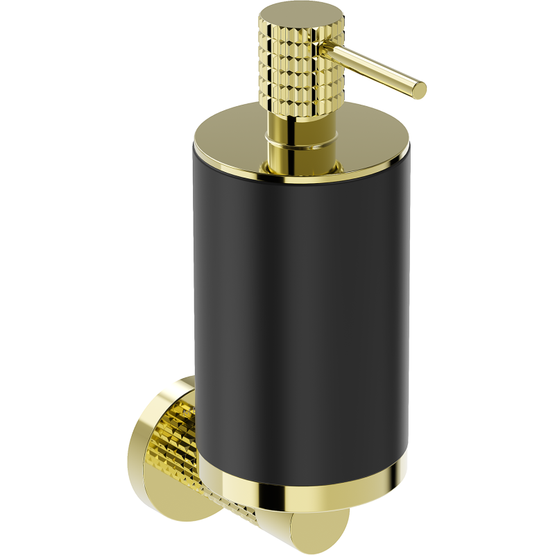 Mexen Triv muilo dozatorius, juodas/auksinis - 70A33058-50B