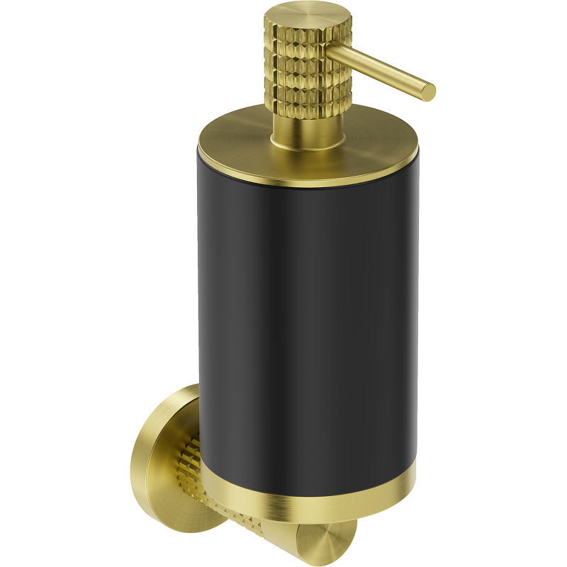Mexen Triv muilo dozatorius, juodas/šlifuotas auksinis - 70A33058-55B