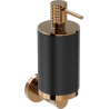 Mexen Triv muilo dozatorius, juodas/rožinis auksas - 70A33058-60B