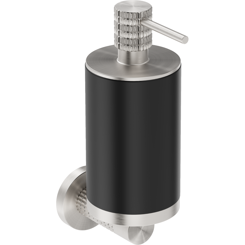 Mexen Triv muilo dozatorius, juodas / šlifuotas nikelis - 70A33058-97B