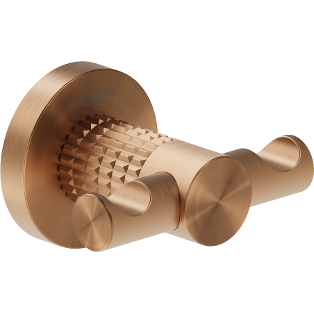 Mexen Triv dvigubas rankšluosčių kabliukas, šepečiuoti variniai - 70A33012-65