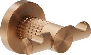 Mexen Triv dvigubas rankšluosčių kabliukas, šepečiuoti variniai - 70A33012-65