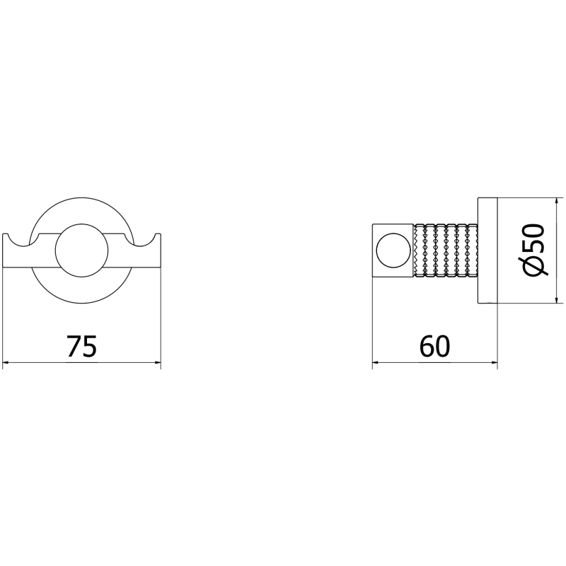 Mexen Triv dvigubas rankšluosčių kabliukas, šepečiuoti variniai - 70A33012-65
