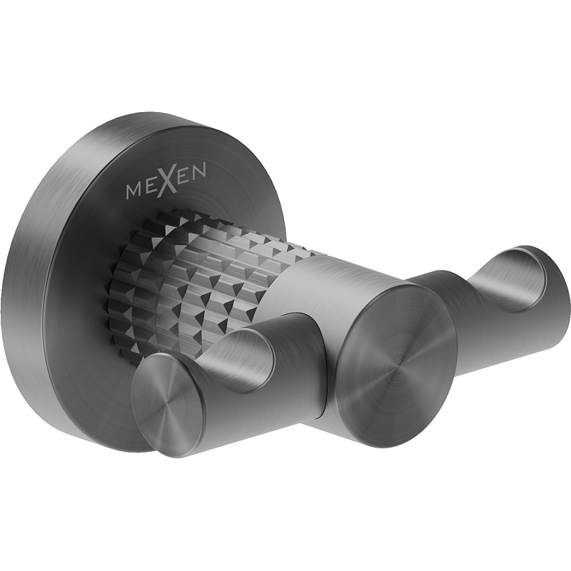 Mexen Triv dvivietis rankšluosčių kabliukas, šukuotis gun grey - 70A33012-66