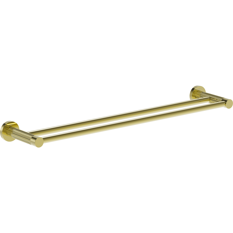 Mexen Triv dvivietis rankšluosčių laikiklis, auksinis - 70A33047-50