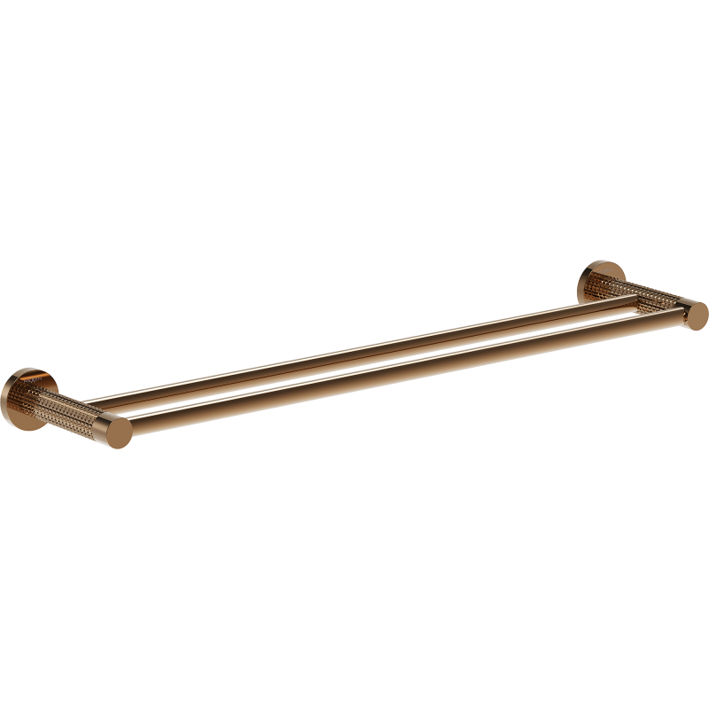 Mexen Triv dvigubas rankšluosčių laikiklis, rausvas auksas - 70A33047-60