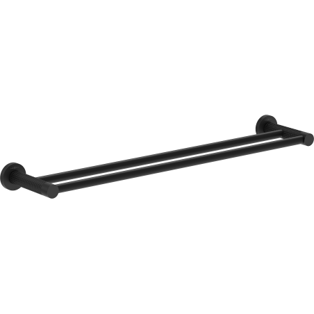 Mexen Triv dvigubas rankšluosčių laikiklis, juodas - 70A33047-70