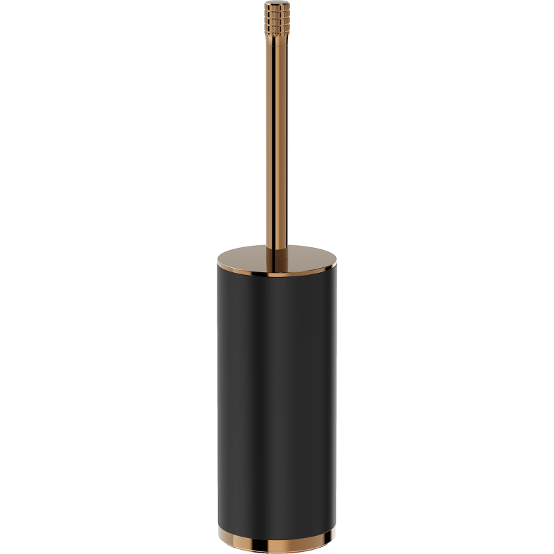 Mexen Triv stovintis tualeto šepetys, juodas/rožinis auksas - 70A33073-60B