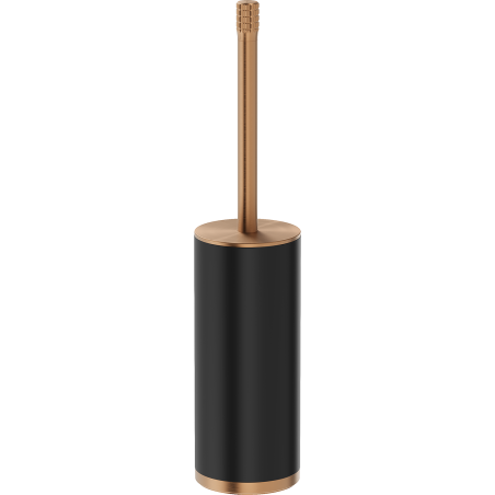 Mexen Triv stovimas tualeto šepetys, juodas/šlifuotas varis - 70A33073-65B