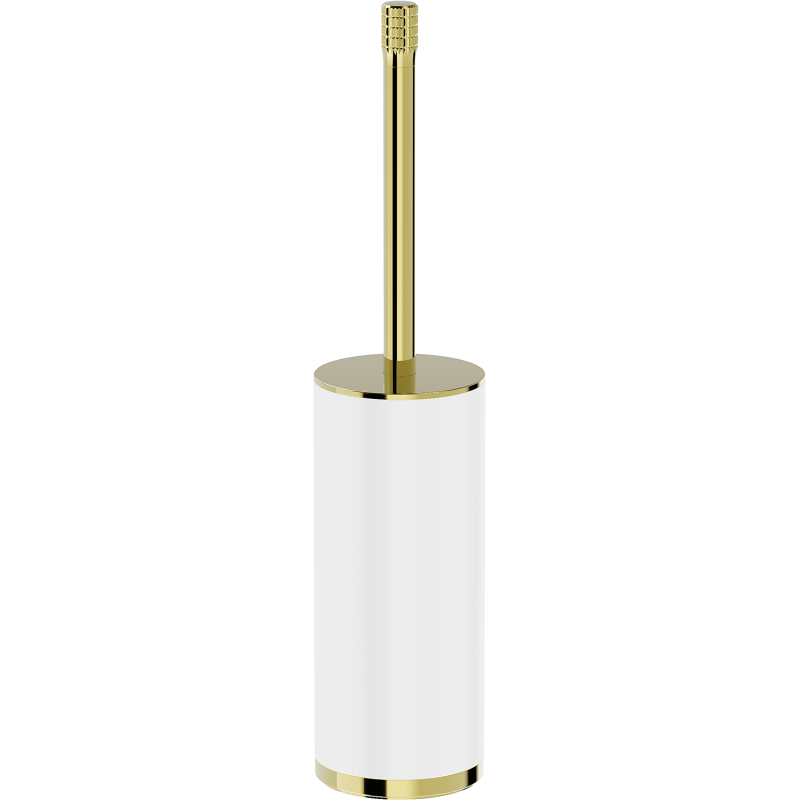 Mexen Triv pastatoma tualeto šepetėlis, baltas/auksinis - 70A33073-50W