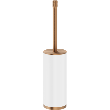 Mexen Triv stovimas tualeto šepetys, baltas/šlifuotas varis - 70A33073-65W