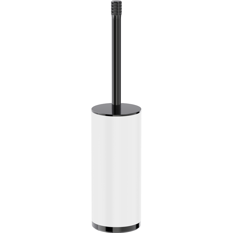 Mexen Triv stovimas tualeto šepetys, baltas/juodas chromas - 70A33073-73W