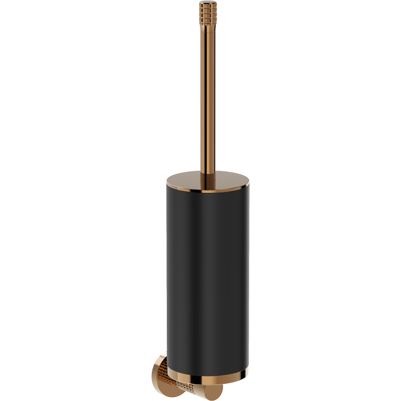 Mexen Triv tualeto šepetys, juoda/rožinis auksas - 70A33071-60B