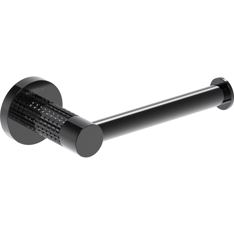 Mexen Triv tualetinio popieriaus laikiklis, juodas chromas - 70A33025-73